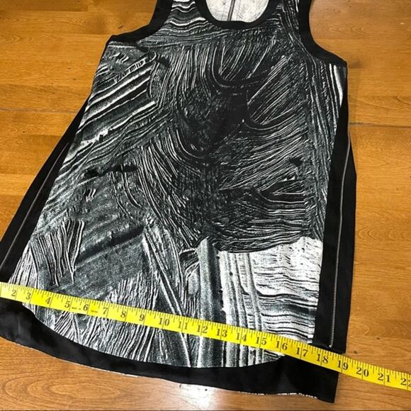Helmut‎ Lang Black Silk Sleeveless Blouse Top Shirt Side Zip Up Crew Neck P - Picture 10 of 13